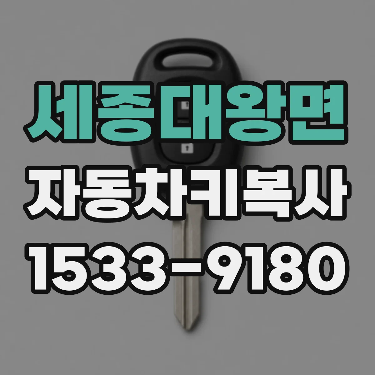 세종대왕면 자동차키복사