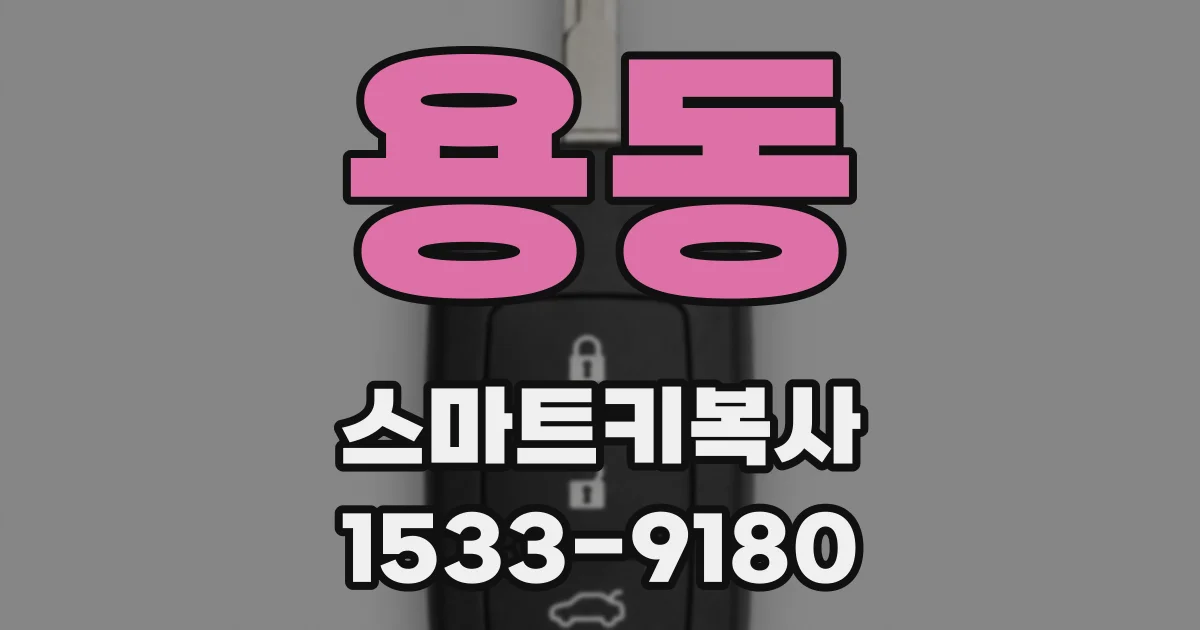 용동 스마트키복사