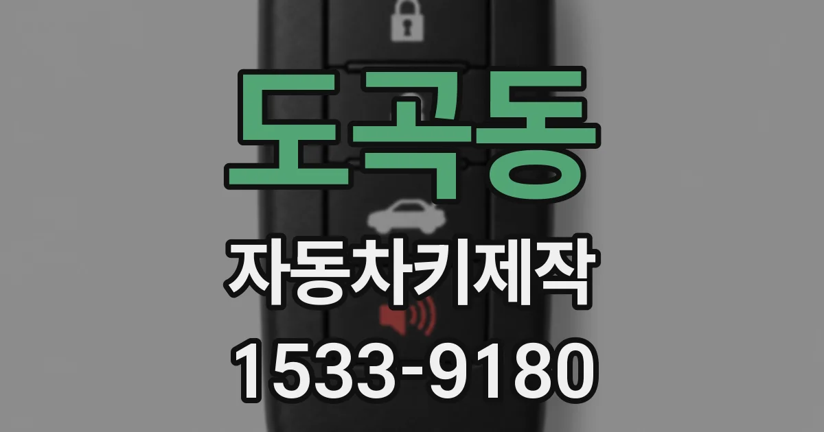 도곡동 자동차키제작