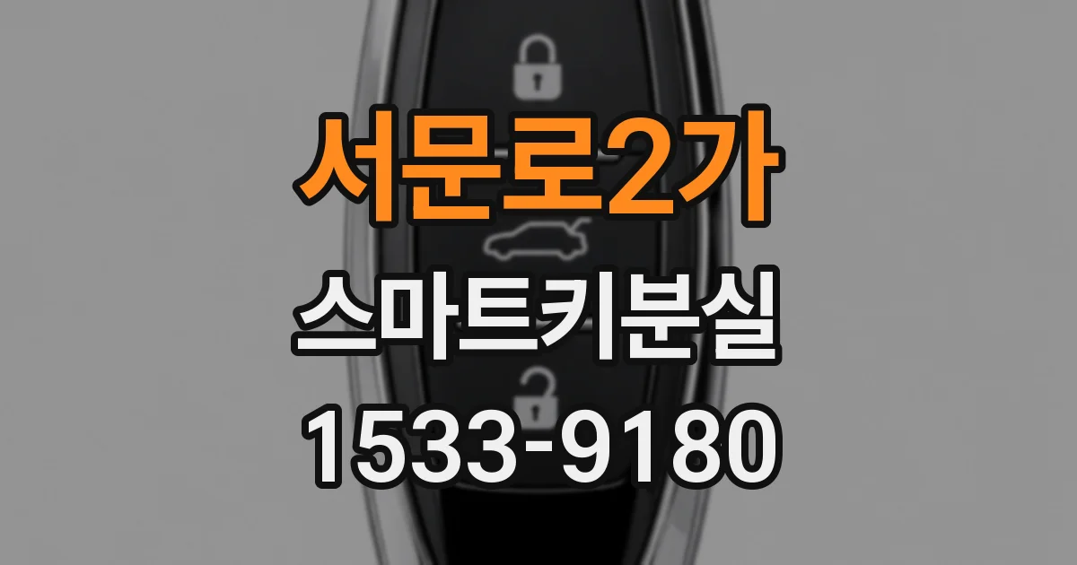 서문로2가 스마트키분실