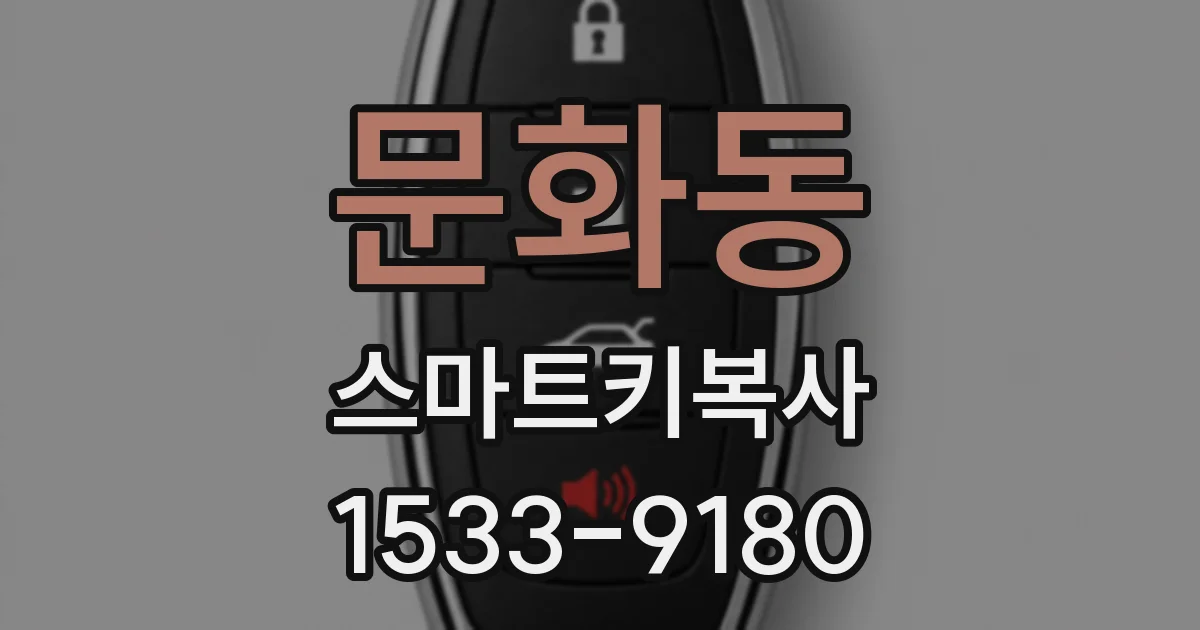 문화동 스마트키복사