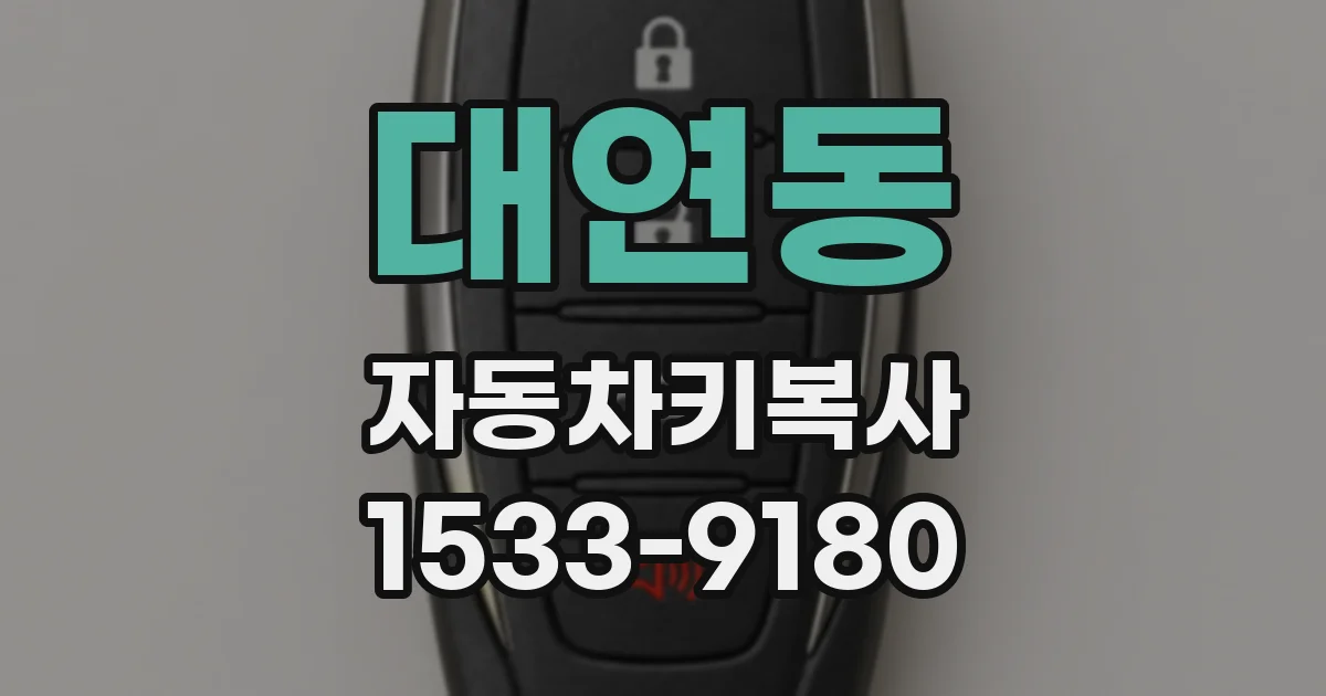 대연동 자동차키복사