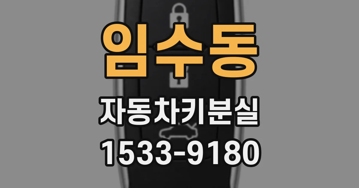 임수동 자동차키분실