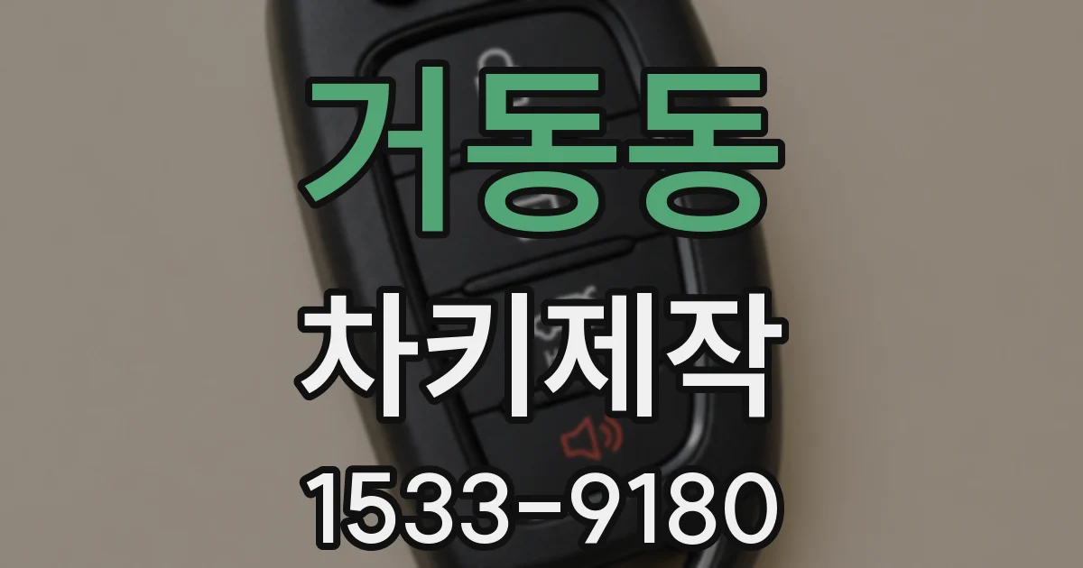 거동동 차키제작