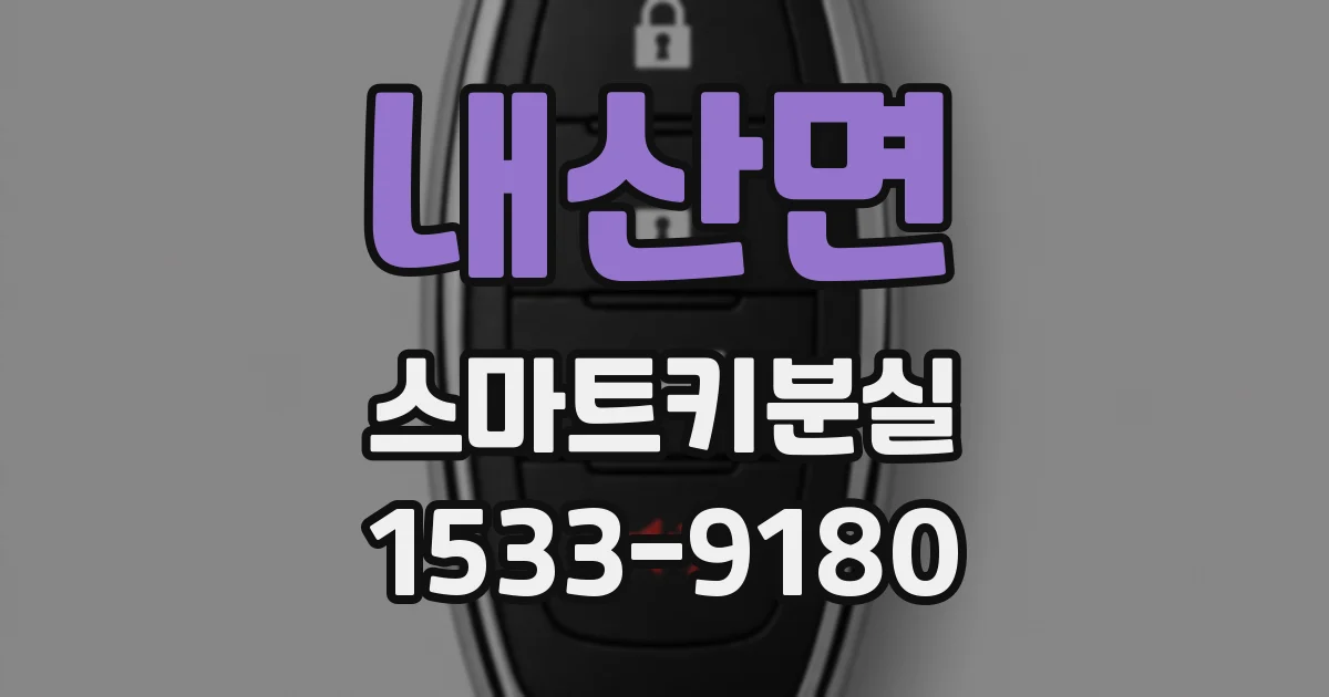 내산면 스마트키분실