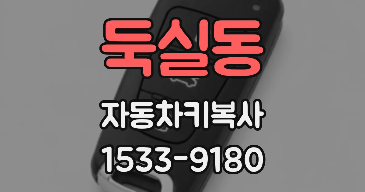둑실동 자동차키복사