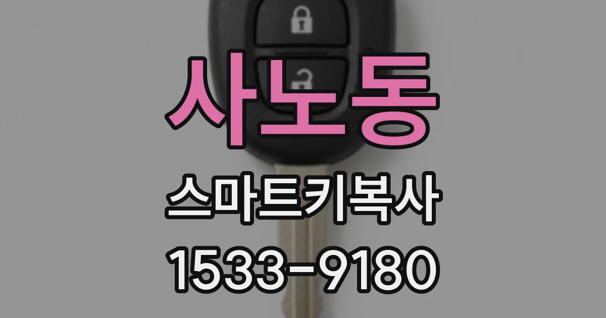 사노동 스마트키복사