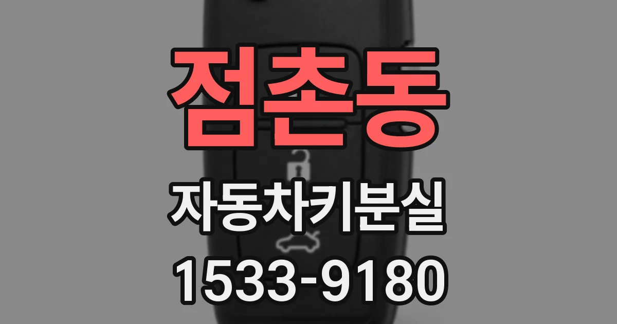 점촌동 자동차키분실