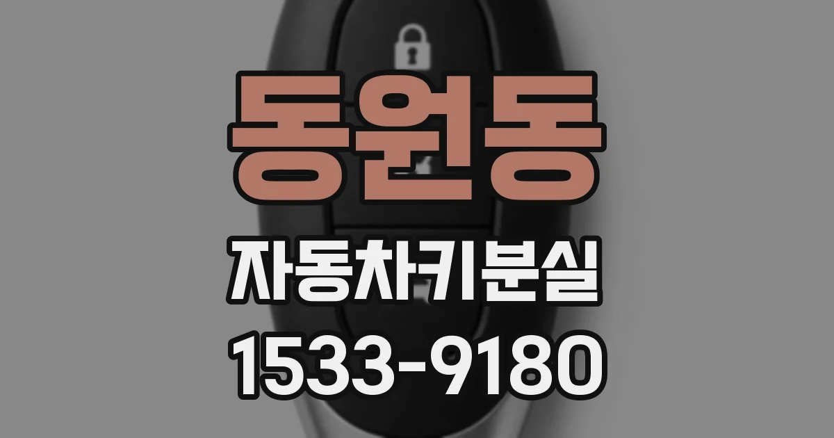 동원동 자동차키분실