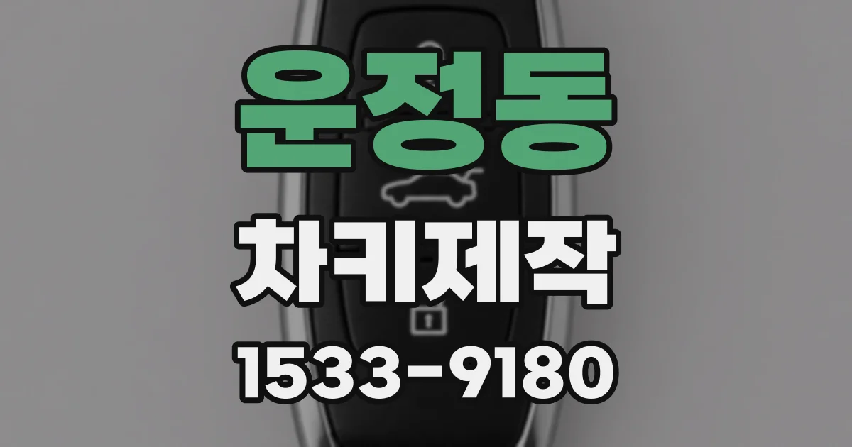운정동 차키제작