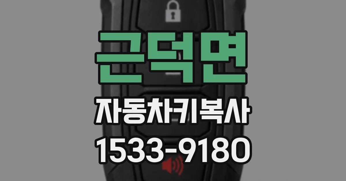 근덕면 자동차키복사