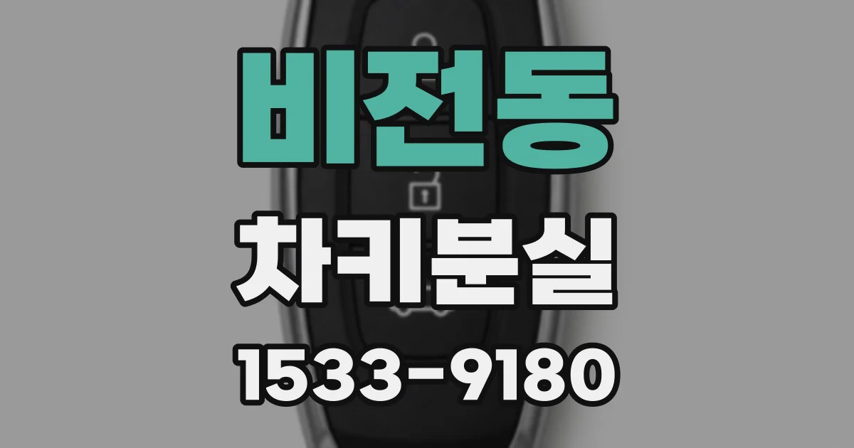 비전동 차키분실