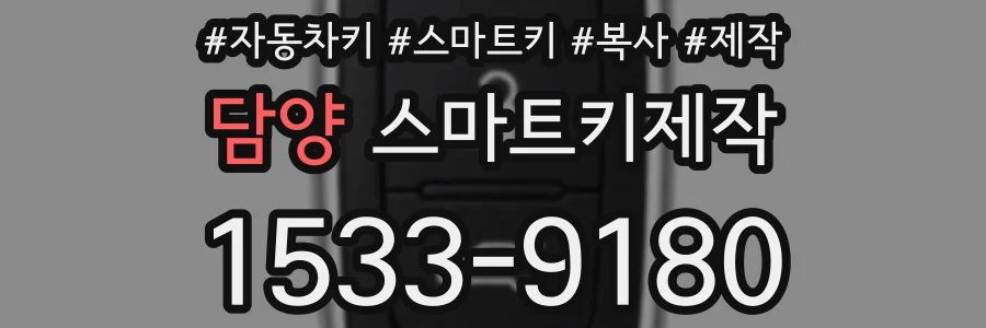 담양 스마트키제작