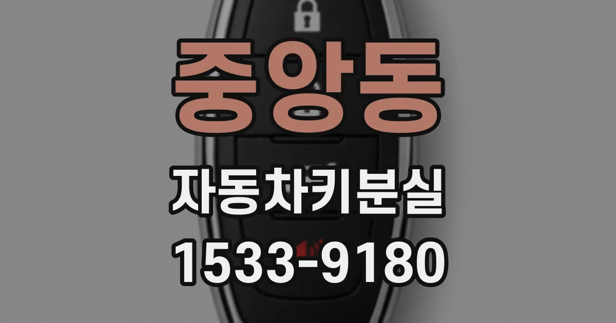 중앙동 자동차키분실
