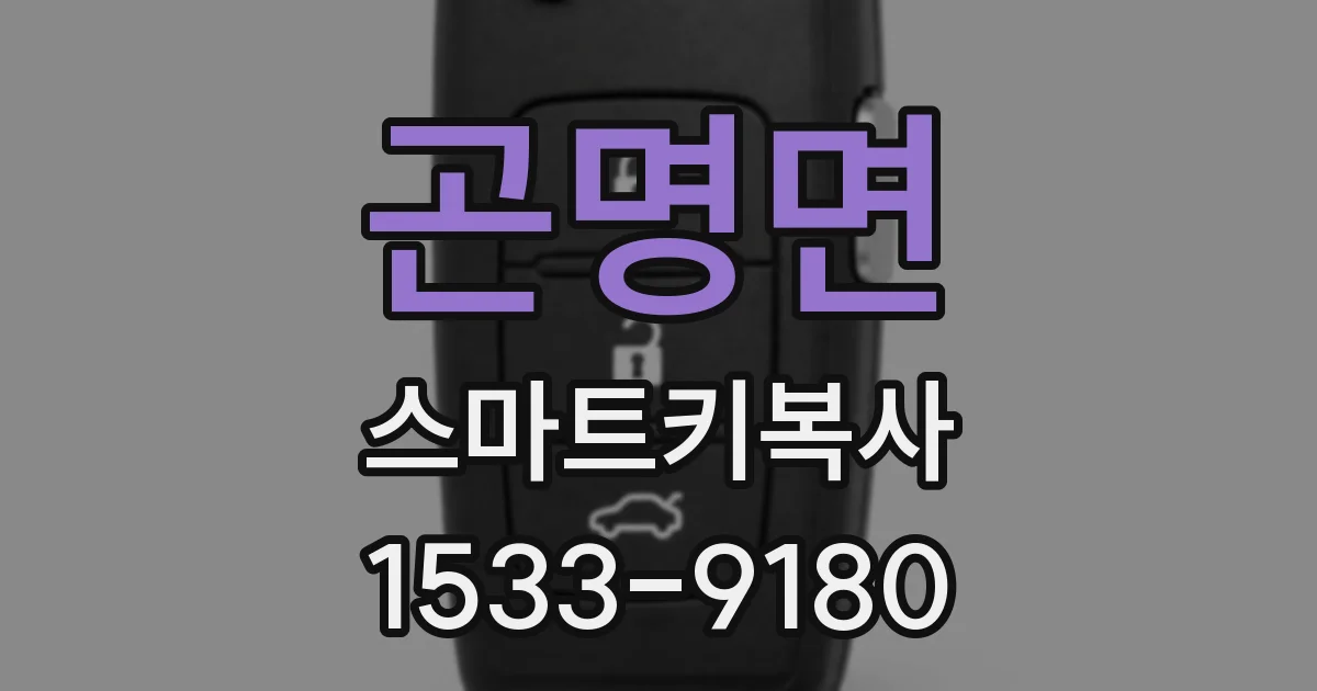 곤명면 스마트키복사