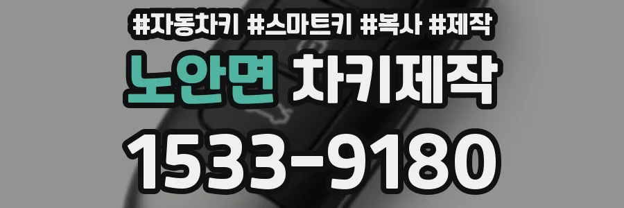노안면 차키제작
