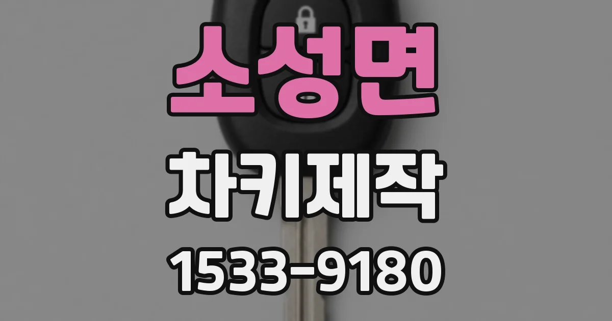 소성면 차키제작