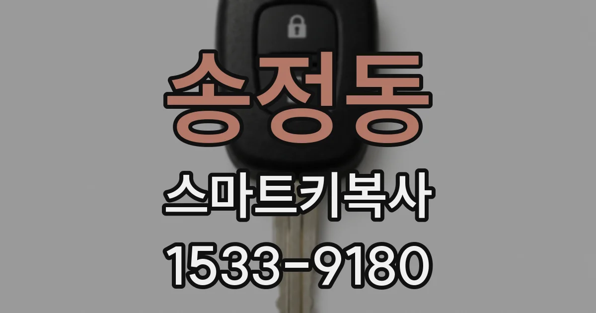 송정동 스마트키복사