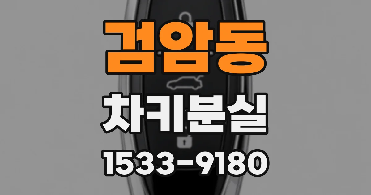 검암동 차키분실