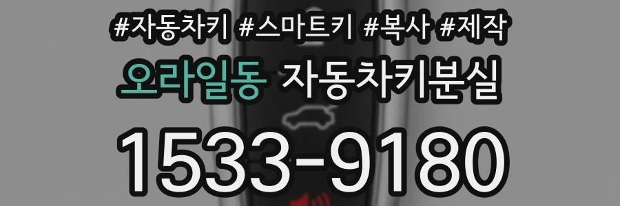 오라일동 자동차키분실