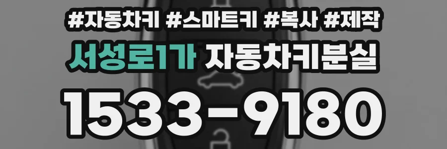 서성로1가 자동차키분실