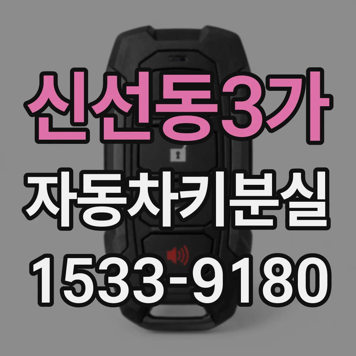 신선동3가 자동차키분실