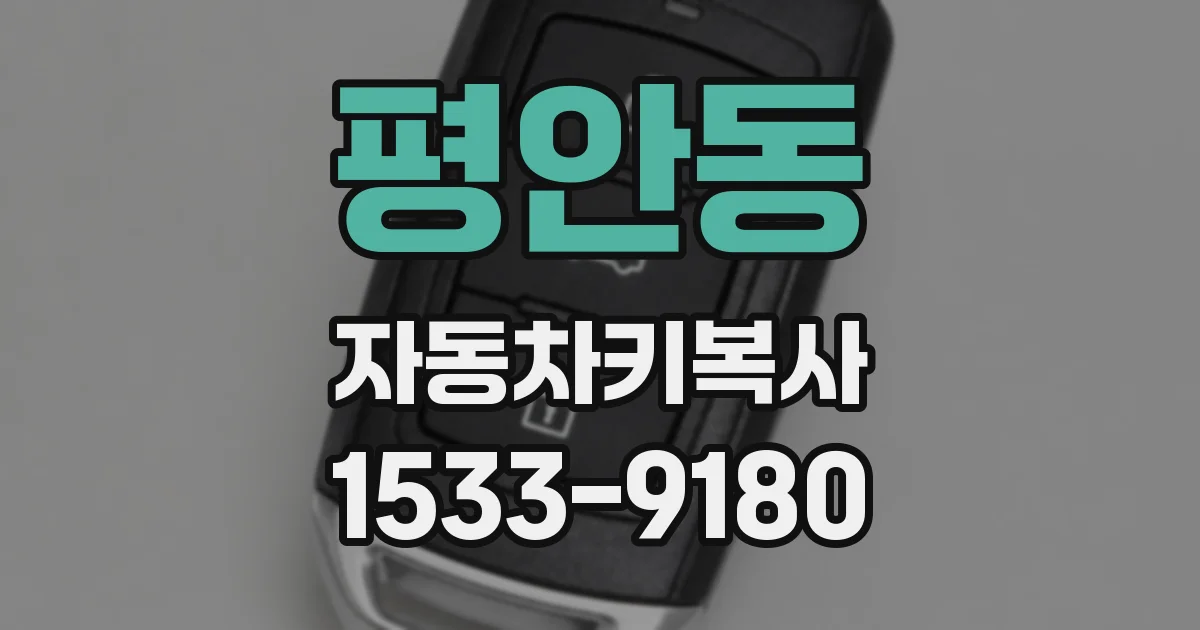 평안동 자동차키복사