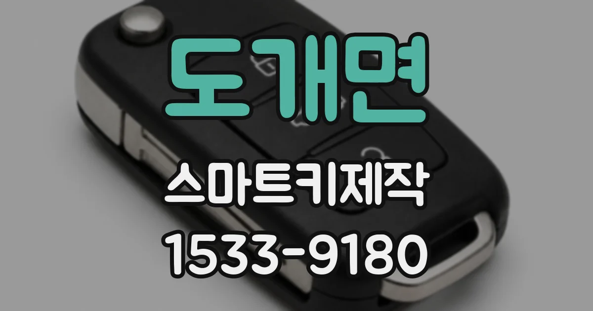 도개면 스마트키제작