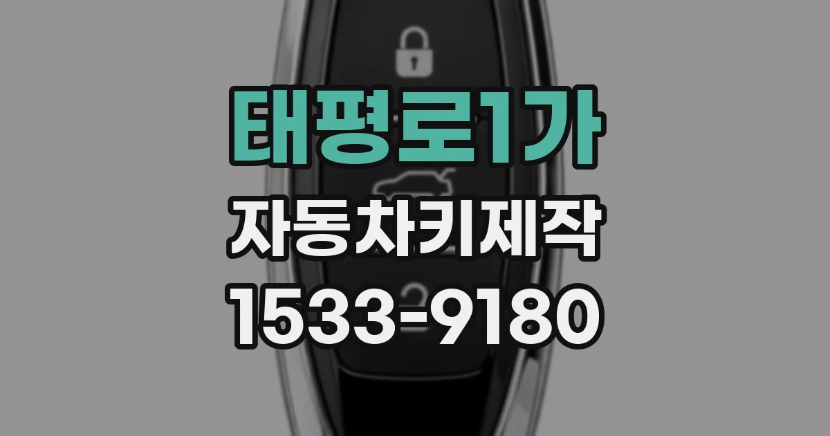 태평로1가 자동차키제작
