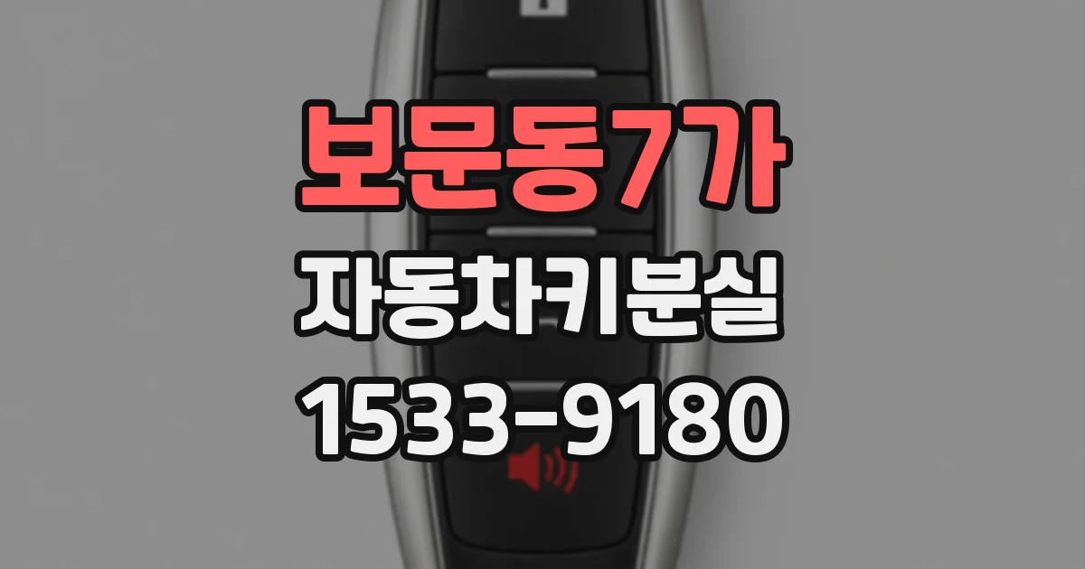 보문동7가 자동차키분실