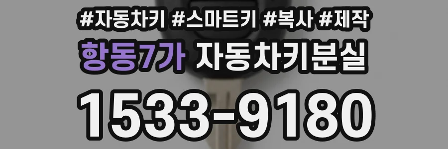 항동7가 자동차키분실