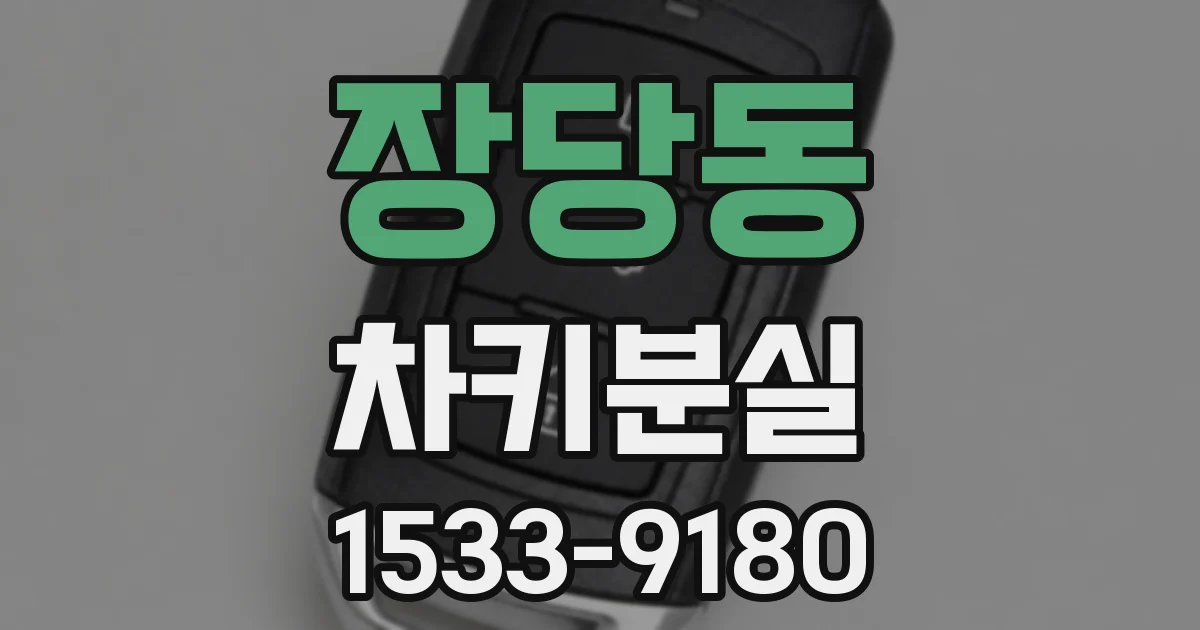 장당동 차키분실