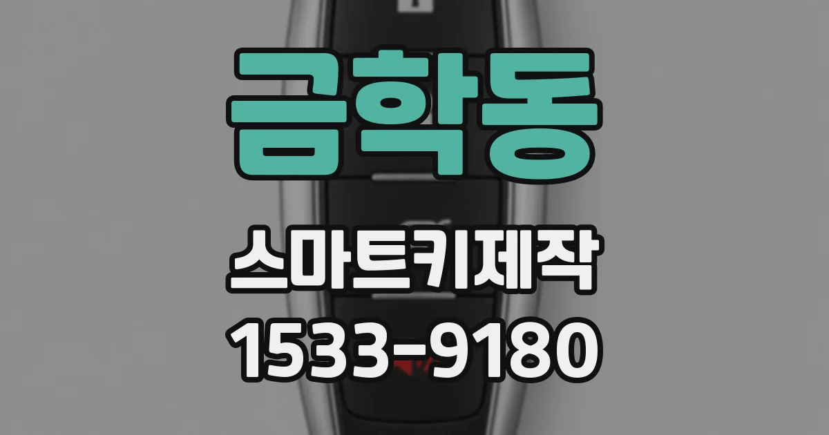 금학동 스마트키제작