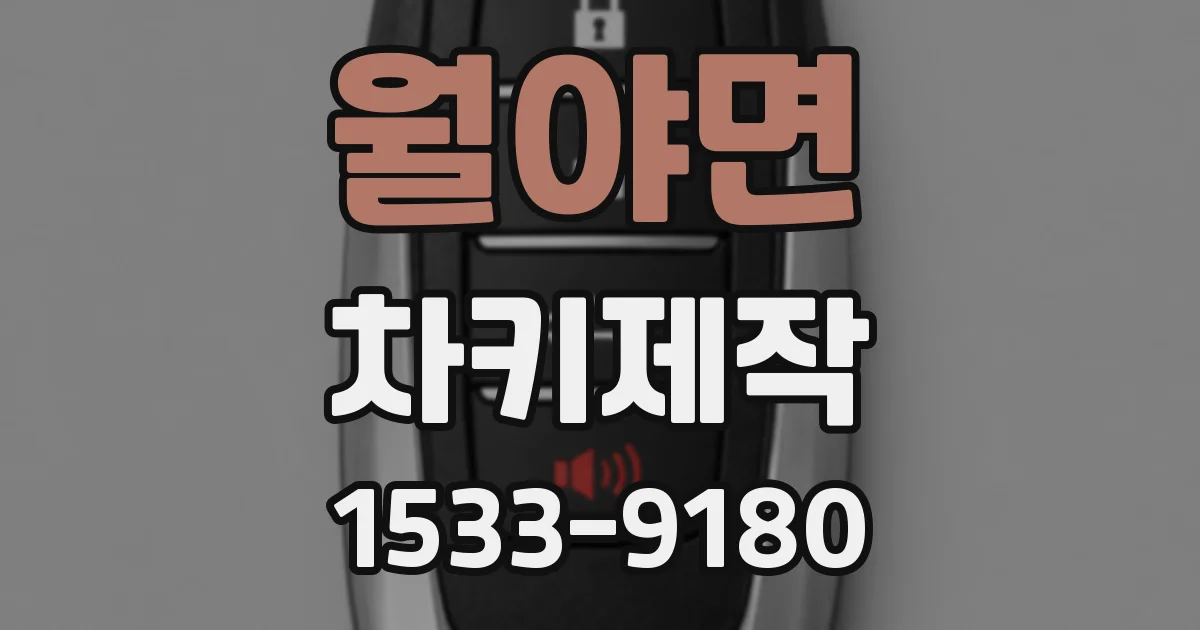 월야면 차키제작