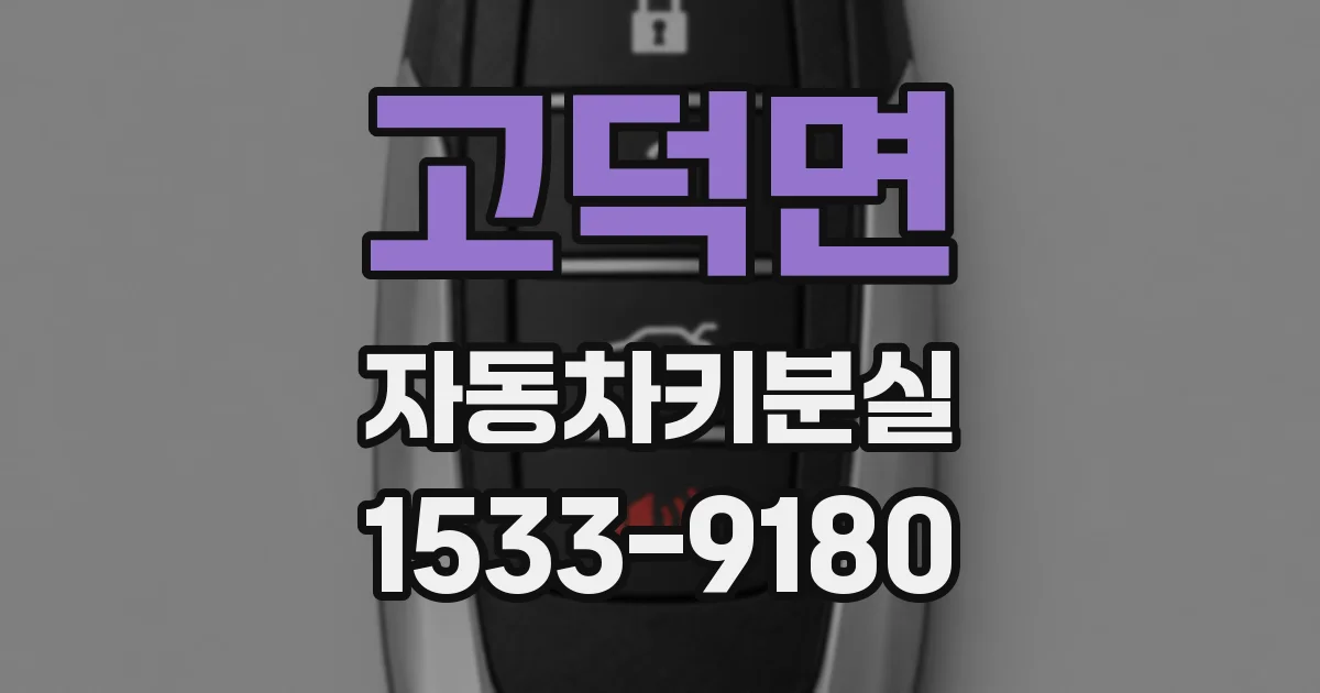 고덕면 자동차키분실