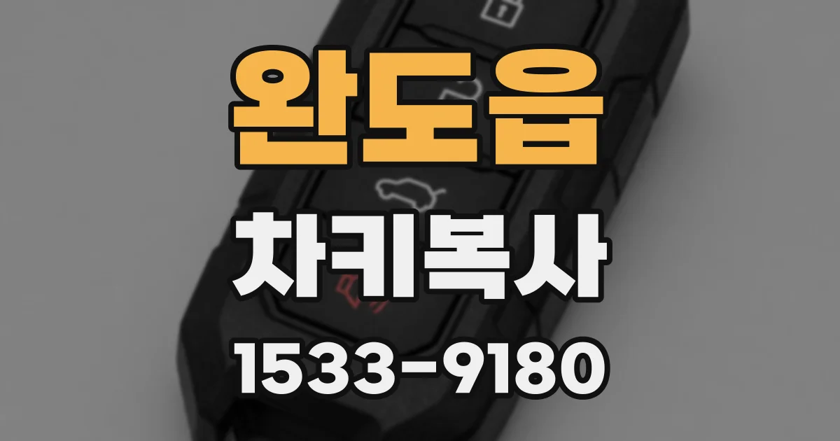 완도읍 차키복사