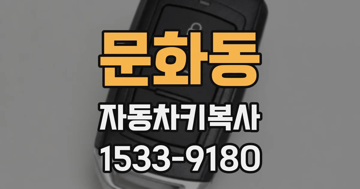 문화동 자동차키복사