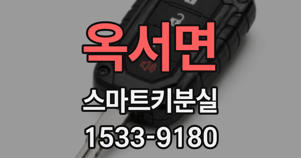 옥서면 스마트키분실