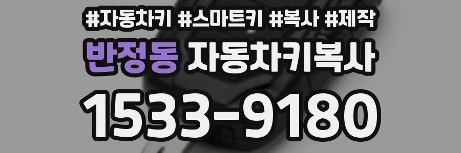 반정동 자동차키복사