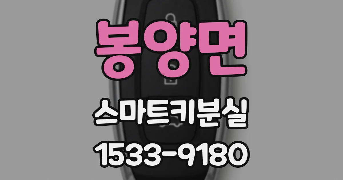 봉양면 스마트키분실