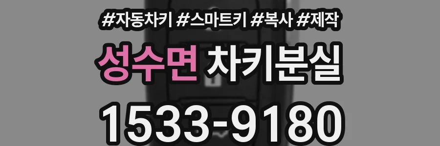 성수면 차키분실