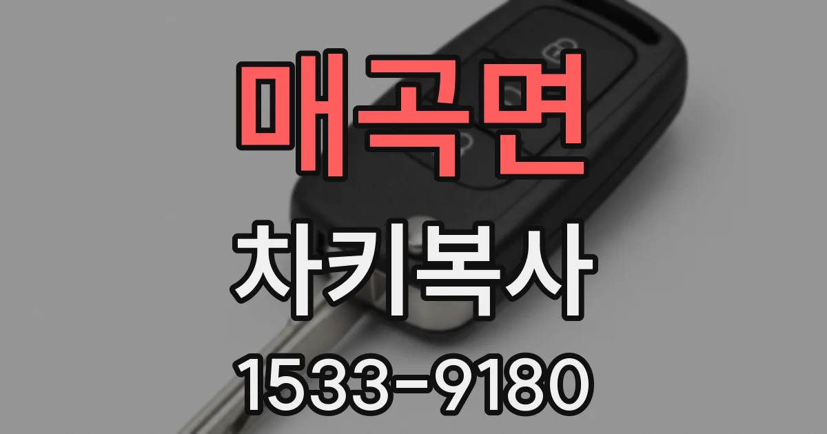 매곡면 차키복사