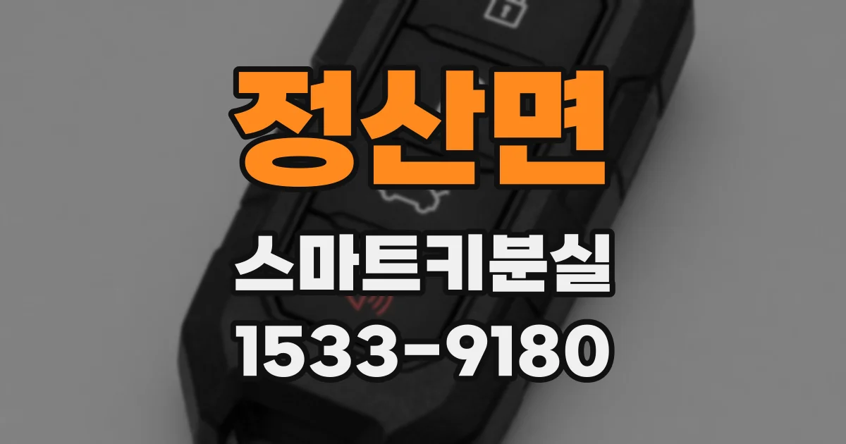 정산면 스마트키분실