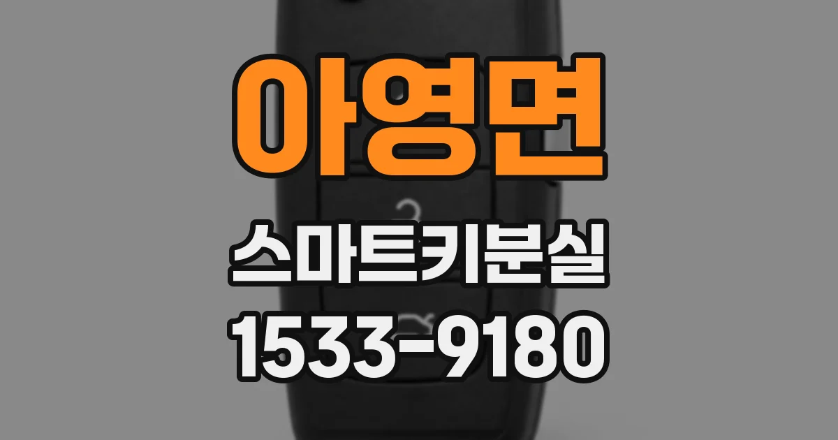 아영면 스마트키분실
