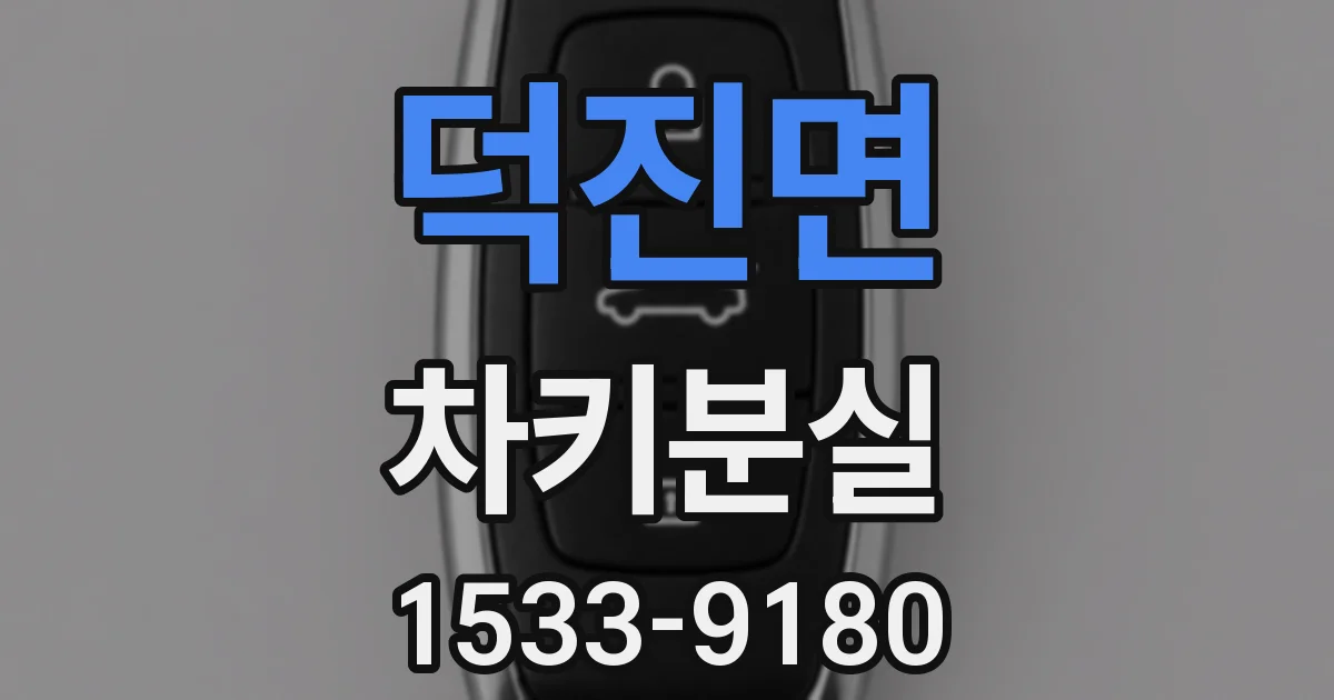 덕진면 차키분실