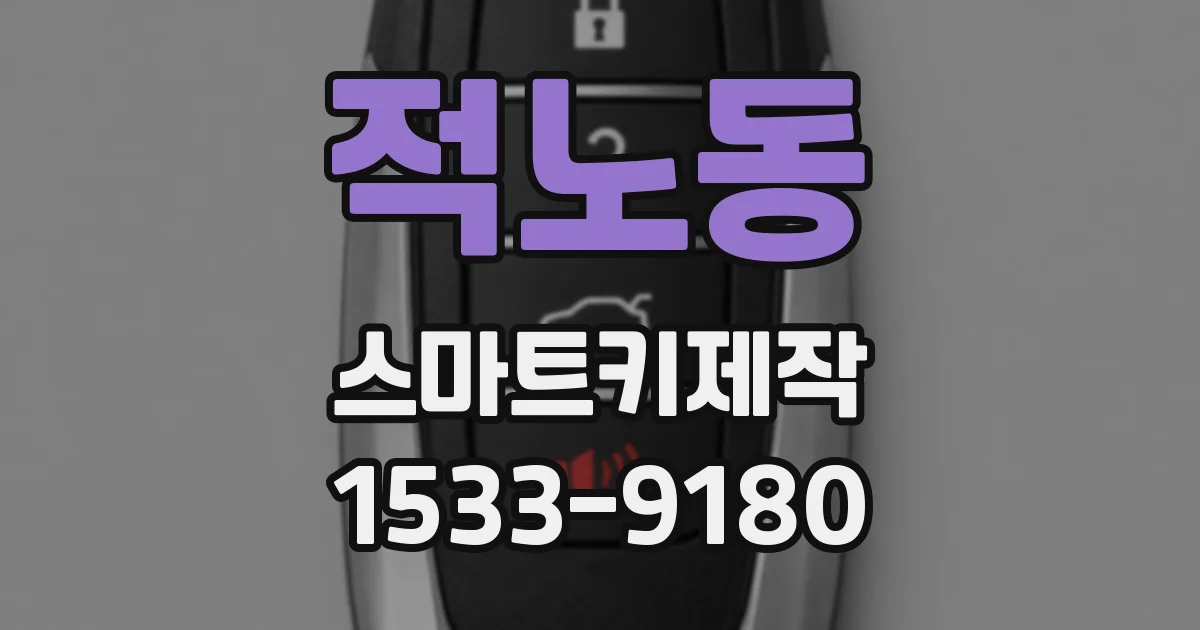 적노동 스마트키제작