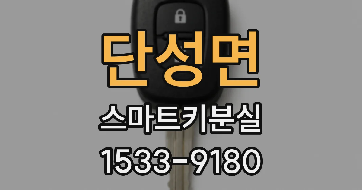 단성면 스마트키분실