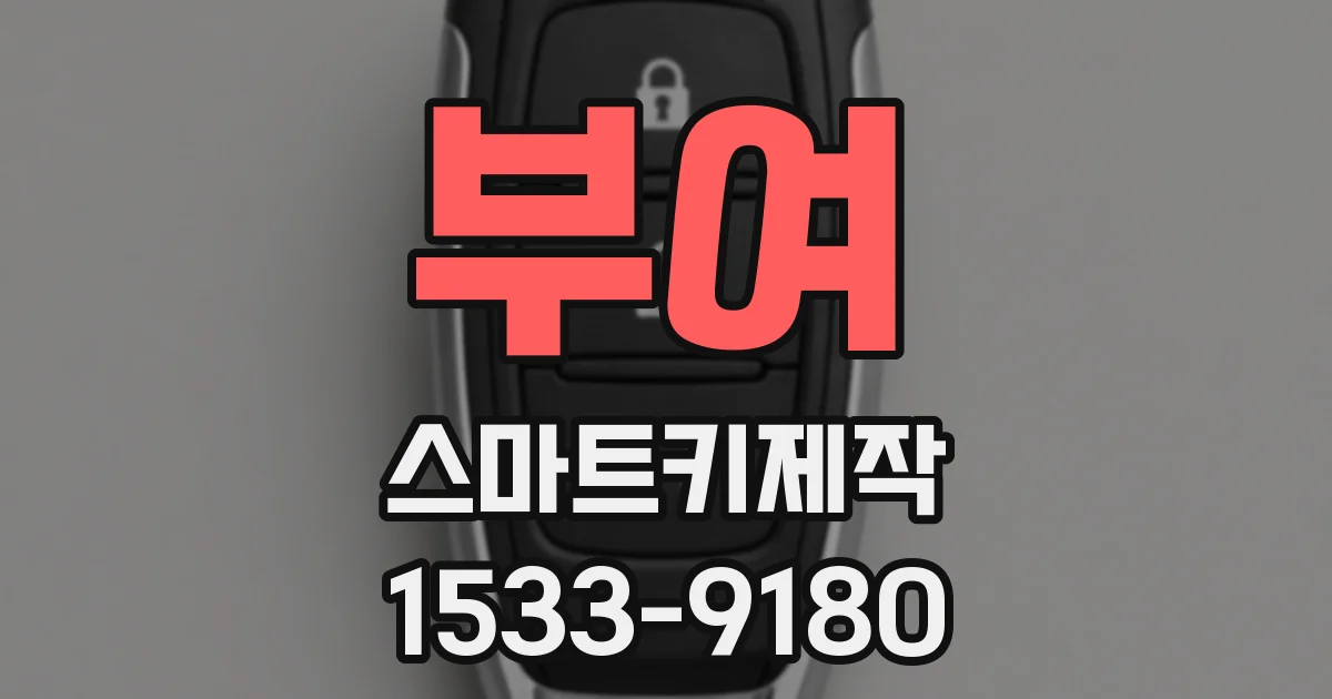 부여 스마트키제작