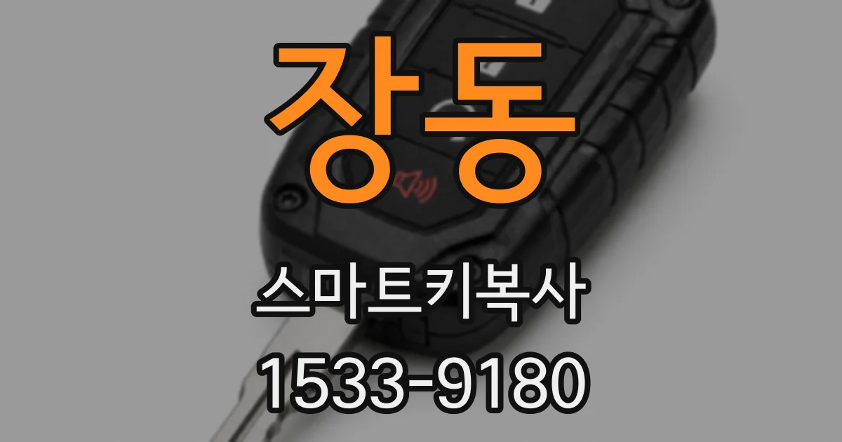 장동 스마트키복사