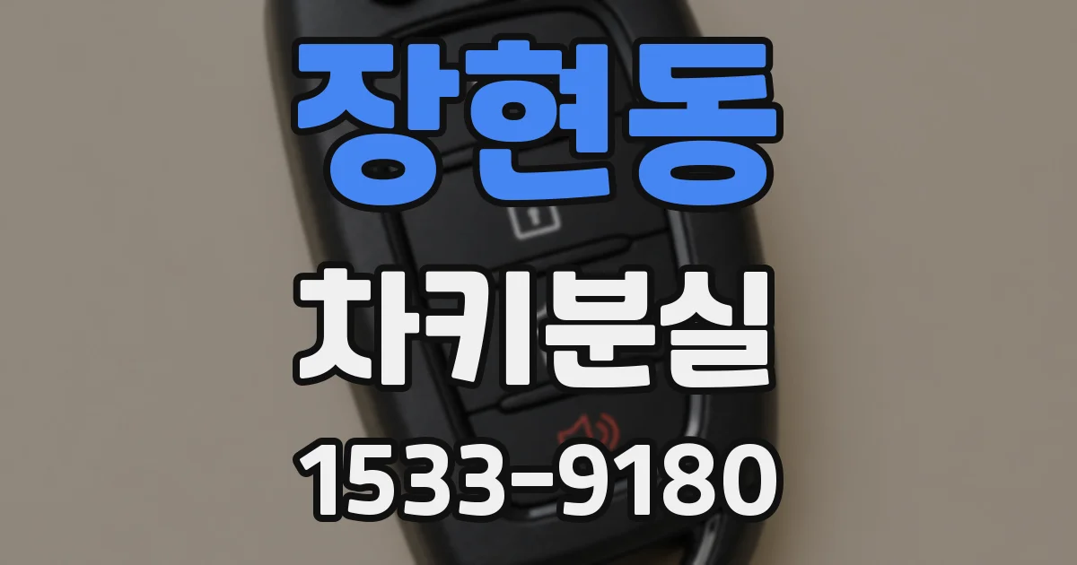 장현동 차키분실